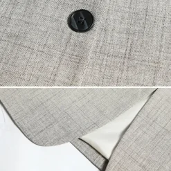 OUKU Men's Graduation Blazer Business Cocktail Party Wedding Party Fashion Casual Spring & Fall Polyester Solid Color Pocket Buttons Comfortable Single Breasted Blazer Coffee Light Blue Gray