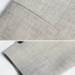 OUKU Men's Graduation Blazer Business Cocktail Party Wedding Party Fashion Casual Spring & Fall Polyester Solid Color Pocket Buttons Comfortable Single Breasted Blazer Coffee Light Blue Gray