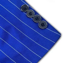 Discount OUKU Men's Graduation Blazer Business Cocktail Party Wedding Party Fashion Casual Spring & Fall Polyester Stripes Pocket Buttons Comfortable Single Breasted Blazer Black White Yellow Pink