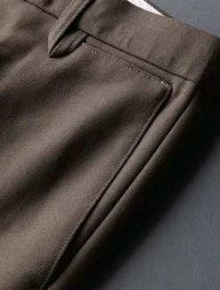 New OUKU Men's Graduation Dress Pants Trousers Chinos Buttons Pocket Solid Color Comfort Formal Party Work Fashion Classic Style Black Coffee Micro-elastic