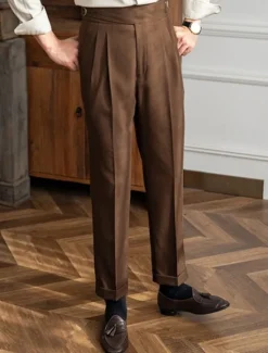 Outlet OUKU Men's Graduation Dress Pants Trousers Chinos Pocket Solid Color Comfort Formal Party Work Fashion Classic Style Black Khaki Micro-elastic
