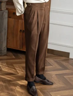 Outlet OUKU Men's Graduation Dress Pants Trousers Chinos Pocket Solid Color Comfort Formal Party Work Fashion Classic Style Black Khaki Micro-elastic