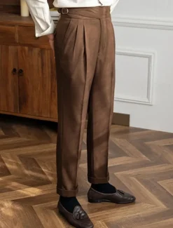 Outlet OUKU Men's Graduation Dress Pants Trousers Chinos Pocket Solid Color Comfort Formal Party Work Fashion Classic Style Black Khaki Micro-elastic