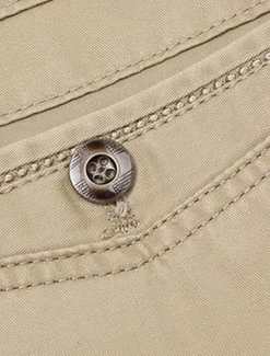 Best OUKU Men's Graduation Dress Pants Trousers Chinos Buttons Pocket Plain Comfort Formal Party Work Fashion Classic Style Dark Khaki Light Khaki Micro-elastic