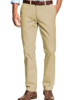 Clearance OUKU Men's Graduation Trousers Chinos Chino Pants Pocket Plain Comfort Breathable Outdoor Daily Going out Fashion Casual Black Khaki