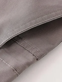 Clearance OUKU Men's Graduation Trousers Chinos Chino Pants Pocket Plain Comfort Breathable Outdoor Daily Going out Fashion Casual Black Khaki
