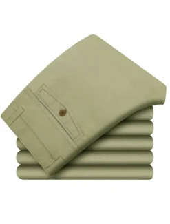 Hot OUKU Men's Graduation Trousers Chinos Chino Pants Pocket Straight Leg Plain Comfort Breathable Outdoor Daily Going out Fashion Casual Dark Khaki Black