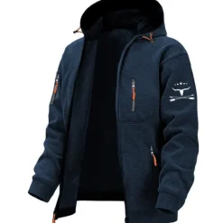 New OUKU Men's Graphic Animal Long Sleeve Sweatshirts Hooded Streetwear Designer Sports & Outdoor Casual Spring & Fall Navy Blue Dark Gray Gray Clothing Apparel Designer S M L XL XXL 3XL