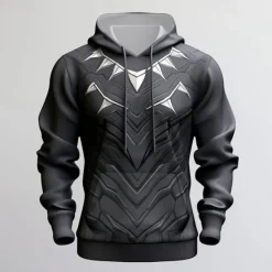 OUKU Men's Graphic Armor Hoodie Hoodies Sweatshirt Fashion Daily Long Sleeve Hooded Vacation Sports Outdoor Holiday Black Dark Gray Print Front Pocket Spring & Fall Designer