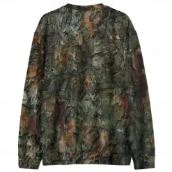 OUKU Men's Graphic Camo / Sweatshirts Golf Pullover Sweatshirt Long Sleeve Sweatshirt Hooded Vacation Cool Daily Print Vacation Sports Outdoor Going out Printing Winter Spring & Fall Camouflage
