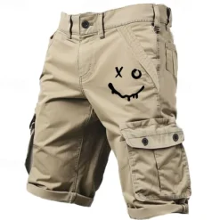OUKU Men's Graphic Cargo Shorts Mid Waist Sports Fashion Designer Outdoor Sports Outdoor Casual 6 Pocket Designer Clothing Apparel