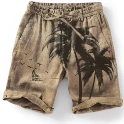 Outlet OUKU Men's Graphic Coconut Tree Summer Shorts Beach Shorts Mid Waist Streetwear Hawaiian Designer Casual Daily Holiday Elastic Waist Drawstring Designer Clothing Apparel