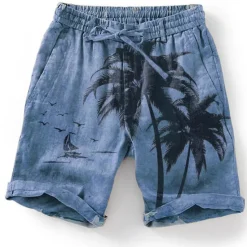 Outlet OUKU Men's Graphic Coconut Tree Summer Shorts Beach Shorts Mid Waist Streetwear Hawaiian Designer Casual Daily Holiday Elastic Waist Drawstring Designer Clothing Apparel