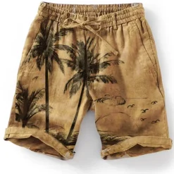 Sale OUKU Men's Graphic Coconut Tree Summer Shorts Beach Shorts Mid Waist Streetwear Hawaiian Designer Casual Daily Holiday Elastic Waist Drawstring Designer Clothing Apparel