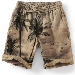 Sale OUKU Men's Graphic Coconut Tree Summer Shorts Beach Shorts Mid Waist Streetwear Hawaiian Designer Casual Daily Holiday Elastic Waist Drawstring Designer Clothing Apparel