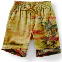New OUKU Men's Graphic Coconut Tree Summer Shorts Beach Shorts Mid Waist Streetwear Hawaiian Designer Casual Daily Holiday Elastic Waist Drawstring Designer Clothing Apparel