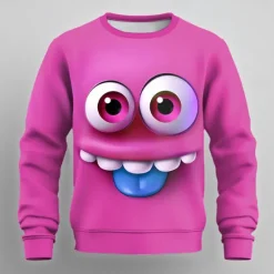 Clearance OUKU Men's Graphic 3D Sweatshirt Sweatshirt Long Sleeve Sweatshirt Crew Neck Fashion Cool Casual 3D Print Party Streetwear All Seasons
