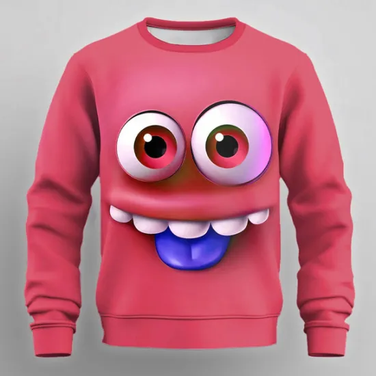 Clearance OUKU Men's Graphic 3D Sweatshirt Sweatshirt Long Sleeve Sweatshirt Crew Neck Fashion Cool Casual 3D Print Party Streetwear All Seasons