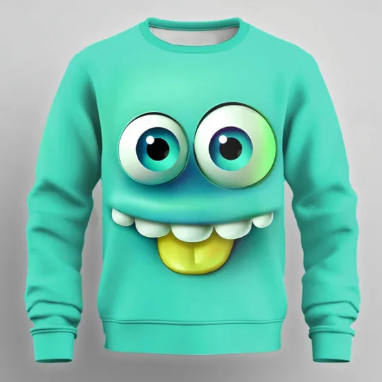 Clearance OUKU Men's Graphic 3D Sweatshirt Sweatshirt Long Sleeve Sweatshirt Crew Neck Fashion Cool Casual 3D Print Party Streetwear All Seasons
