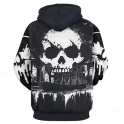 Discount OUKU Men's Graphic Dark Hoodie Hoodies Sweatshirt Vacation Daily Long Sleeve Hooded Vacation Sports Outdoor Going out Printing Winter Spring & Fall Designer Black