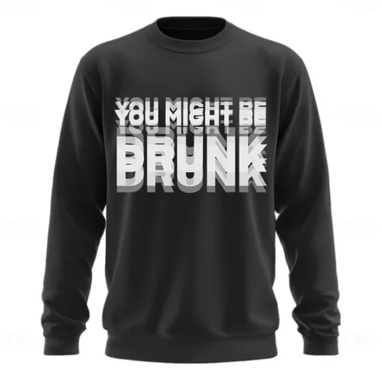 Clearance OUKU Men's Graphic Funny Slang Sweatshirt Fashion Daily Long Sleeve Crew Neck Black Red Crewneck 3D All Seasons Designer