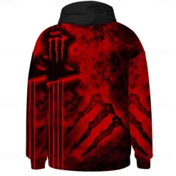 Sale OUKU Men's Graphic Hoodie Hoodies Sweatshirt Cool Long Sleeve Hooded Red Purple Fall Winter Designer