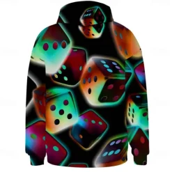 Discount OUKU Men's Graphic Hoodie Hoodies Sweatshirt Cool Long Sleeve Hooded Green / Red Dark Purple / Light Purple Fall Winter Designer