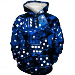 Discount OUKU Men's Graphic Hoodie Hoodies Sweatshirt Cool Long Sleeve Hooded Green / Red Dark Purple / Light Purple Fall Winter Designer