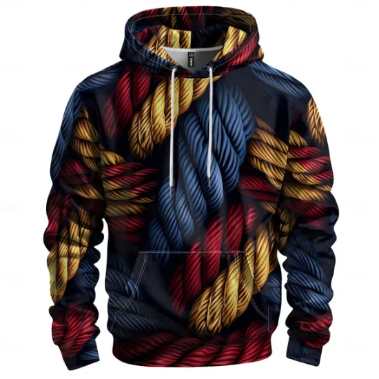 New OUKU Men's Graphic Hoodie Hoodies Sweatshirt Vacation Daily Long Sleeve Hooded Vacation Sports Outdoor Going out Printing Winter Spring & Fall Designer Black