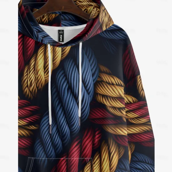 New OUKU Men's Graphic Hoodie Hoodies Sweatshirt Vacation Daily Long Sleeve Hooded Vacation Sports Outdoor Going out Printing Winter Spring & Fall Designer Black