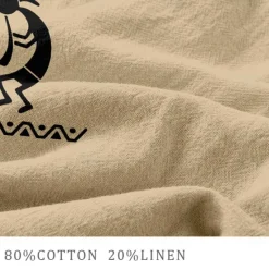 New OUKU Men's Graphic Kokopelli Shorts Summer Shorts Casual Shorts Mid Waist Streetwear Designer Ethnic Style Casual Daily Holiday Pocket Drawstring Elastic Waist Designer Clothing Apparel