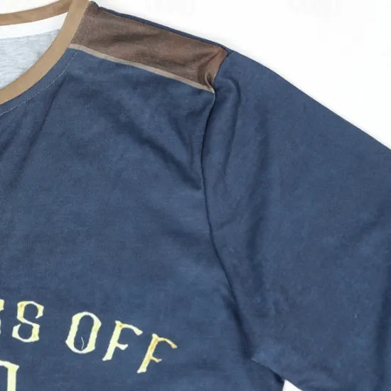 Outlet OUKU Men's Graphic Letter Don't Piss Off Old People Henley Shirt Tee Long Sleeve 3D Print Vintage Fashion Designer Outdoor Casual Daily Spring & Fall Black Blue Brown Green Gray Henley Henley T-Shirt