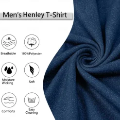 Sale OUKU Men's Graphic Letter I Fix Stuff and I Know Things Henley Shirt Tee Short Sleeve 3D Print Fashion Designer Comfortable Outdoor Casual Daily Spring & Fall Black Royal Blue Blue Green Gray Henley