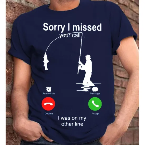New OUKU Men's Graphic Letter I'm Sorry I Missed Your Call, I Was On My Other Line T Shirt Casual Style 100% Cotton Short Sleeve Graphic Shirt Wine Heather Gray Black Comfortable Tee Vacation Casual Fashion