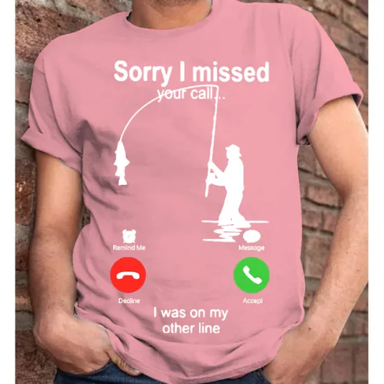 New OUKU Men's Graphic Letter I'm Sorry I Missed Your Call, I Was On My Other Line T Shirt Casual Style 100% Cotton Short Sleeve Graphic Shirt Wine Heather Gray Black Comfortable Tee Vacation Casual Fashion