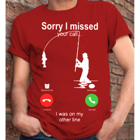 New OUKU Men's Graphic Letter I'm Sorry I Missed Your Call, I Was On My Other Line T Shirt Casual Style 100% Cotton Short Sleeve Graphic Shirt Wine Heather Gray Black Comfortable Tee Vacation Casual Fashion