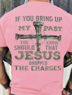 Outlet OUKU Men's Graphic Letter Jesus T Shirt Tee 100% Cotton Short Sleeve Graphic Shirt Wine Black White Comfortable Tee Vacation Daily Wear Fashion Designer Clothing