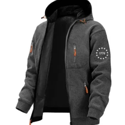 Hot OUKU Men's Graphic Letter Long Sleeve Sweatshirts Hooded Streetwear Designer Sports & Outdoor Casual Spring & Fall Navy Blue Dark Gray Gray Clothing Apparel Designer S M L XL XXL 3XL