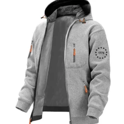 Hot OUKU Men's Graphic Letter Long Sleeve Sweatshirts Hooded Streetwear Designer Sports & Outdoor Casual Spring & Fall Navy Blue Dark Gray Gray Clothing Apparel Designer S M L XL XXL 3XL