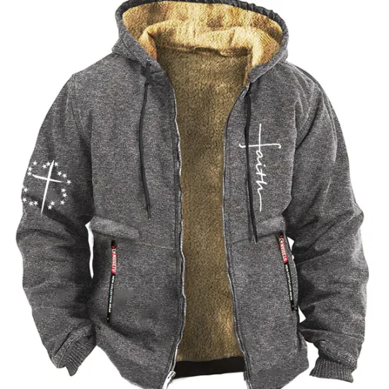 Online OUKU Men's Graphic Letter Long Sleeve Sweatshirts Hooded Basic Casual Sports & Outdoor Sports Winter Blue Brown Gray Clothing Apparel Designer Hot Stamping S M L XL XXL 3XL