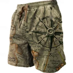 Sale OUKU Men's Graphic Letter Motorcycle Shorts Summer Shorts Beach Shorts Mid Waist Streetwear Hawaiian Designer Casual Daily Holiday Drawstring Elastic Waist 3D Print Designer Clothing Apparel