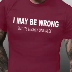 Best OUKU Men's Graphic Letter T Shirt Casual Style 100% Cotton Short Sleeve Graphic Shirt Black Red Burgundy Comfortable Tee Vacation Casual Fashion Designer Clothing