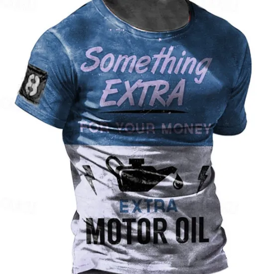 Sale OUKU Men's Graphic Letter T Shirt Distressed T Shirt Short Sleeve T shirt 3D Print Crew Neck Shirt Fashion Basic Classic Street Casual Daily Yellow Red Blue Summer Clothing Apparel S M L XL 2XL 3XL 4XL