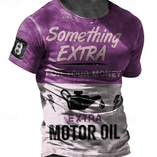 Sale OUKU Men's Graphic Letter T Shirt Distressed T Shirt Short Sleeve T shirt 3D Print Crew Neck Shirt Fashion Basic Classic Street Casual Daily Yellow Red Blue Summer Clothing Apparel S M L XL 2XL 3XL 4XL
