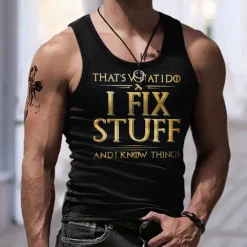 Clearance OUKU Men's Graphic Letter Vest Top Sleeveless T Shirt for Men Sleeveless T shirt 3D Print Crew Neck Shirt Fashion Designer Muscle Daily Sports Running Black & Yellow Black White Spring & Summer Clothing