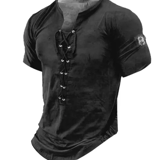 OUKU Men's Graphic Number Tee Short Sleeve T shirt 3D Print Shirt Vintage Fashion Stylish Daily Sports Going out Black White Brown Summer Clothing Apparel S M L XL 2XL 3XL