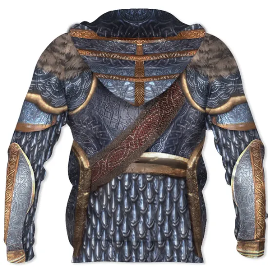 Hot OUKU Men's Graphic Prints Armor Hoodie Hoodies Sweatshirt Streetwear Designer Long Sleeve Hooded Daily Sports Print Spring & Fall Designer Silver