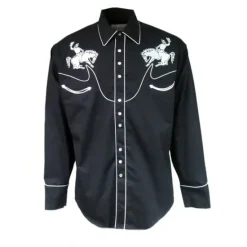 Clearance OUKU Men's Graphic Prints Cowboy Shirt Western Shirt Cowboy Shirt Long Sleeve Sports Fashion Streetwear Outdoor Daily Fall & Winter Turndown Print Button-Down Black Red Blue Green
