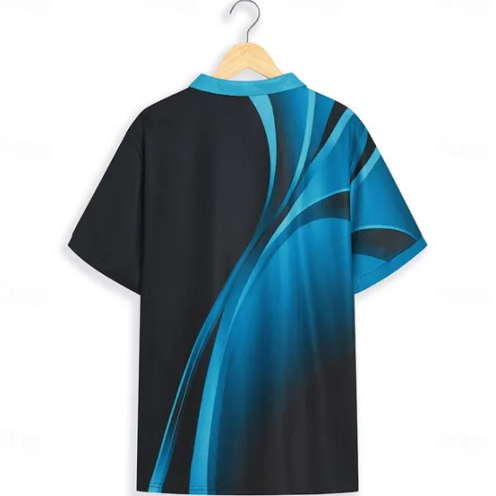 Hot OUKU Men's Graphic Prints Geometry Waffle Polo Shirts Polo Shirts Short Sleeve Polo Shirts Turndown Casual Going out Print Summer Spring Yellow Blue Purple