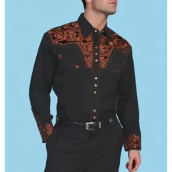 Sale OUKU Men's Graphic Prints Guitar Shirt Western Shirt Cowboy Shirt Long Sleeve Fashion Designer Casual Outdoor Daily Fall & Winter Turndown Print Button-Down Black Black / Green Light Green Black / Purple
